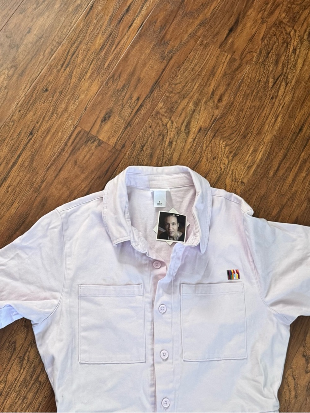 Pride Collection Romper – Alice Butts Design Pink Utility Short Sleeve Jumpsuit - Picture 3 of 9